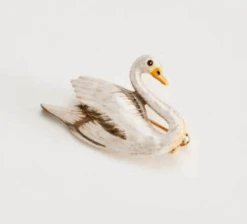 Fable England Swans Brooch