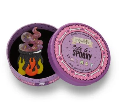 Erstwilder HW21 Cauldron Chitter Chatter Brooch 2 Erstwilder HW21 Cauldron Chitter Chatter Brooch - Image 2