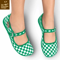 Chocolaticas Checkers Green 8 Chocolaticas Checkers Green -Fashion Shoes Store Checkers3