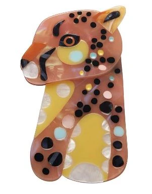 Erstwilder Pete Cromer Wildlife The Choosy Cheetah Brooch 1 Erstwilder Pete Cromer Wildlife The Choosy Cheetah Brooch