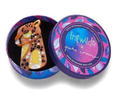 Erstwilder Pete Cromer Wildlife The Choosy Cheetah Brooch 3 Erstwilder Pete Cromer Wildlife The Choosy Cheetah Brooch - Image 3