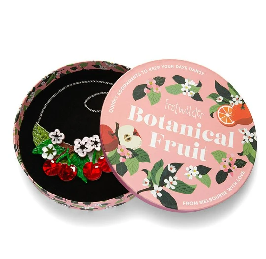 Erstwilder Botanical Fruit Blossoming Cherries Statement Necklace 2 Erstwilder Botanical Fruit Blossoming Cherries Statement Necklace - Image 2