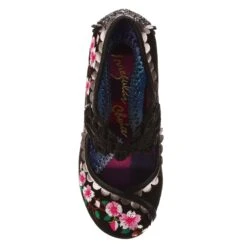 Irregular Choice Cherry Blossoming Black -Fashion Shoes Store CherryBK7