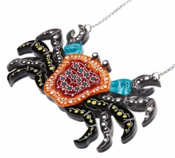 Erstwilder Melanie Hava Crab Gadambal Necklace -Fashion Shoes Store CrabNL4