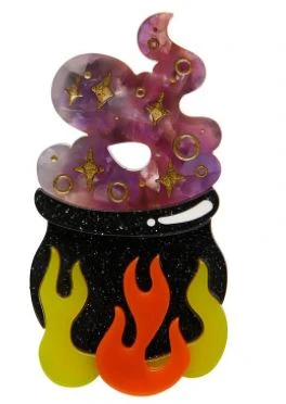 Erstwilder HW21 Cauldron Chitter Chatter Brooch 1 Erstwilder HW21 Cauldron Chitter Chatter Brooch