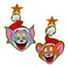 Irregular Choice Tom And Jerry Cute Christmas Earrings