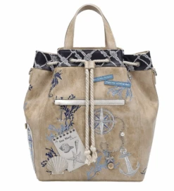 Vendula English Coast Scrapbook Duffle Backpack