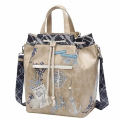 Vendula English Coast Scrapbook Duffle Backpack -Fashion Shoes Store Duffle7