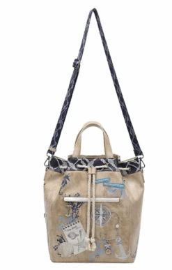 Vendula English Coast Scrapbook Duffle Backpack -Fashion Shoes Store Duffle8