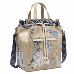 Vendula English Coast Scrapbook Duffle Backpack -Fashion Shoes Store Duffle9