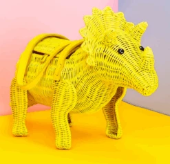 Wicker Darling Ellie Triceratops Yellow