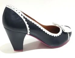 Cristofoli Emily Navy With White Trim 7 Cristofoli Emily Navy With White Trim -Fashion Shoes Store EmilyNB4