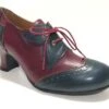 Rock N Dot Esme Burgandy With Blue Trim
