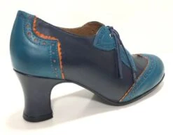 Rock N Dot Esme Mare Blue With Orange Trim -Fashion Shoes Store EsmePetrol3