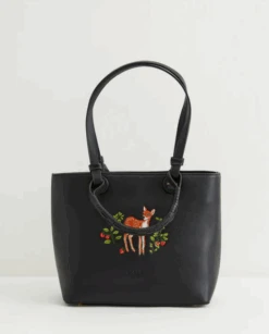 Fable England Fawn Embroidered Tote