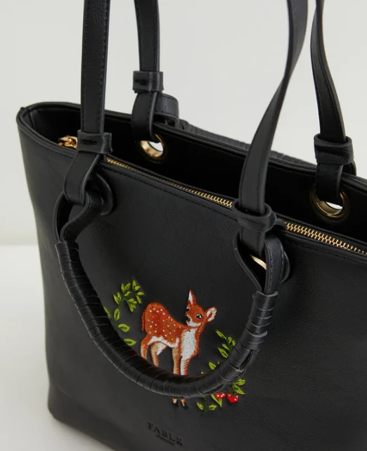 Fable England Fawn Embroidered Tote 6 Fable England Fawn Embroidered Tote - Image 6