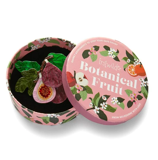 Erstwilder Botanical Fruit Fig Monday Brooch 2 Erstwilder Botanical Fruit Fig Monday Brooch - Image 2