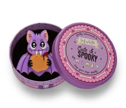 Erstwilder HW21 Fruit Bat Attack Brooch 2 Erstwilder HW21 Fruit Bat Attack Brooch - Image 2