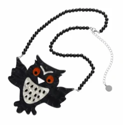 Erstwilder All Hallows Eve A Halloween Hoot Necklace -Fashion Shoes Store HootNL3