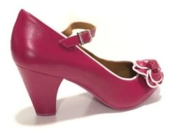 Cristofoli Juliet Mulberry With Soft Pink Trim 7 Cristofoli Juliet Mulberry With Soft Pink Trim -Fashion Shoes Store JulietMB3