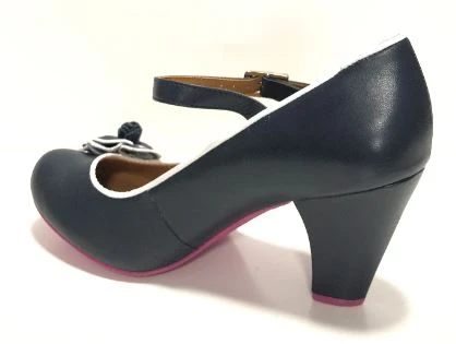 Cristofoli Juliet Navy Blue With White Trim 4 Cristofoli Juliet Navy Blue With White Trim - Image 4