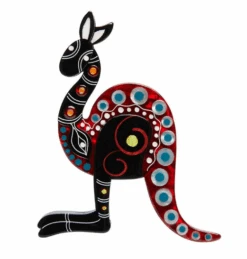 Erstwilder Melanie Hava Kangaroo Yuri Brooch