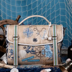 Vendula English Coast Scrapbook Keira Satchel -Fashion Shoes Store Kiera5