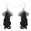 Erstwilder La Belle Epoque La Chat Miaule Drop Earrings