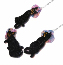 Erstwilder La Belle Epoque Le Chat Miaule Necklace 7 Erstwilder La Belle Epoque Le Chat Miaule Necklace -Fashion Shoes Store LeChatNL3