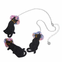 Erstwilder La Belle Epoque Le Chat Miaule Necklace 8 Erstwilder La Belle Epoque Le Chat Miaule Necklace -Fashion Shoes Store LeChatNL4