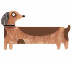 Erstwilder Terry Runyan Long Dog Brooch