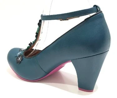 Cristofoli Lucille Petrol With Black Flowers 4 Cristofoli Lucille Petrol With Black Flowers - Image 4