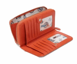 Vendula Orangery Medium Ziparound Wallet -Fashion Shoes Store MedZip6