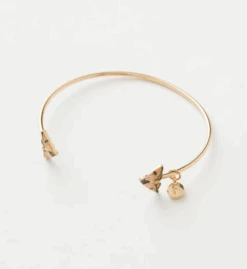 Fable England Enamel Moth Bangle