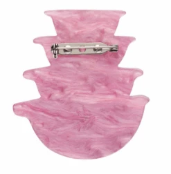 Erstwilder Vintage Kitchen Nannas Prized Flower Bowls Brooch -Fashion Shoes Store NanaPink2