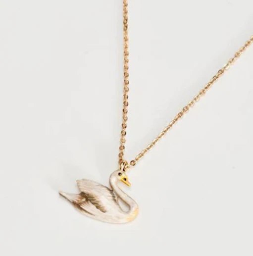 Fable England Swans Short Necklace 2 Fable England Swans Short Necklace - Image 2