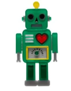Erstwilder 10th BD Nuts And Bolts Robot Brooch
