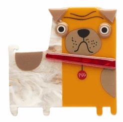 Erstwilder Terry Runyan Order Of The Pug Brooch