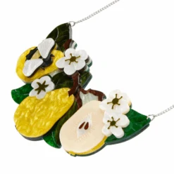 Erstwilder Botanical Fruit Compare The Pear Statement Necklace -Fashion Shoes Store PearNL4