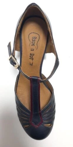 Rock N Dot Daphne Touch Deep With Burgandy Trim 9 Rock N Dot Daphne Touch Deep With Burgandy Trim -Fashion Shoes Store PerugiaNavy5