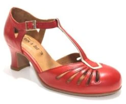 Rock N Dot Daphne Red With Rose Trim