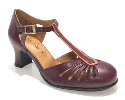 Rock N Dot Daphne Wine With Coral Trim 1 Rock N Dot Daphne Wine With Coral Trim