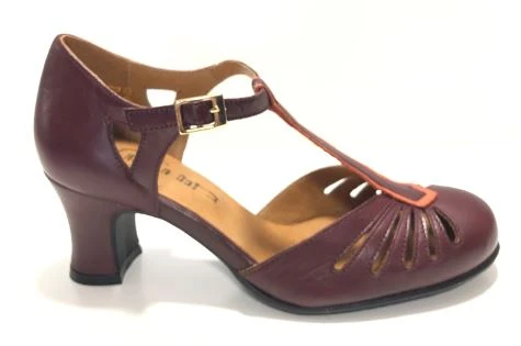 Rock N Dot Daphne Wine With Coral Trim 2 Rock N Dot Daphne Wine With Coral Trim - Image 2