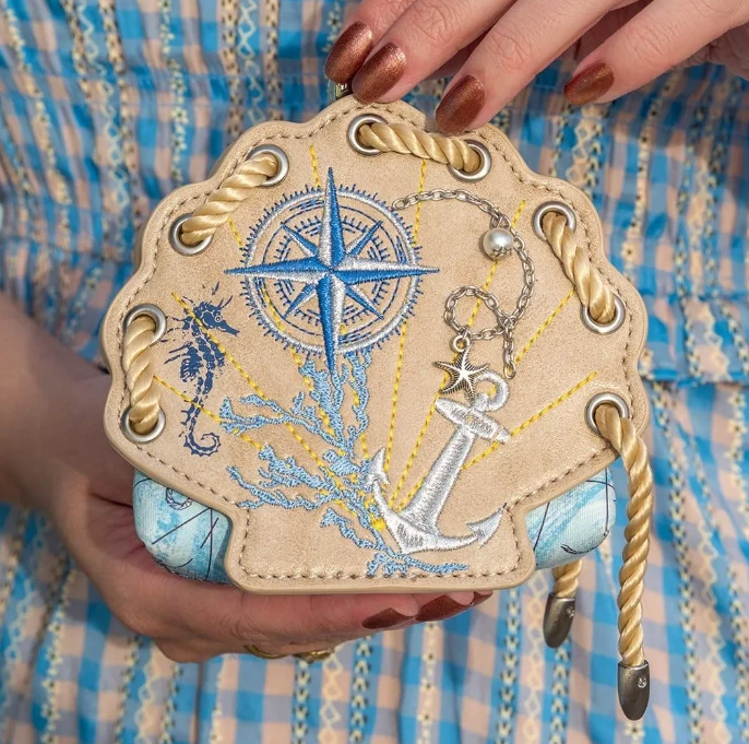 Vendula English Coast Scrapbook Shell Clipper Purse 2 Vendula English Coast Scrapbook Shell Clipper Purse - Image 2