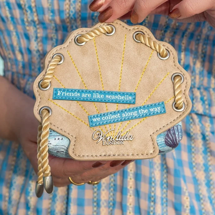 Vendula English Coast Scrapbook Shell Clipper Purse 3 Vendula English Coast Scrapbook Shell Clipper Purse - Image 3