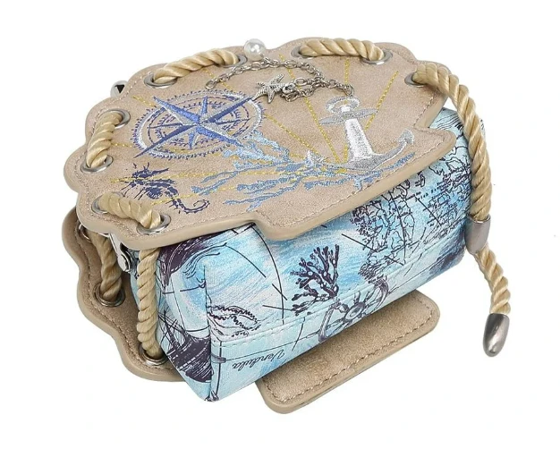 Vendula English Coast Scrapbook Shell Clipper Purse 6 Vendula English Coast Scrapbook Shell Clipper Purse - Image 6