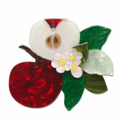 Erstwilder Botanical Fruit Shes Apples Brooch