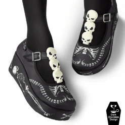 Hot Chocolate Design Skeletons Under Your Bed -Fashion Shoes Store Skeletons5
