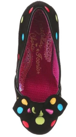 Irregular Choice Spot The Dot Black -Fashion Shoes Store SpotBK4