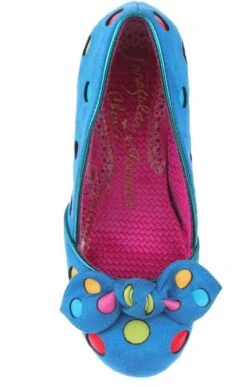 Irregular Choice Spot The Dot Blue -Fashion Shoes Store SpotBL4